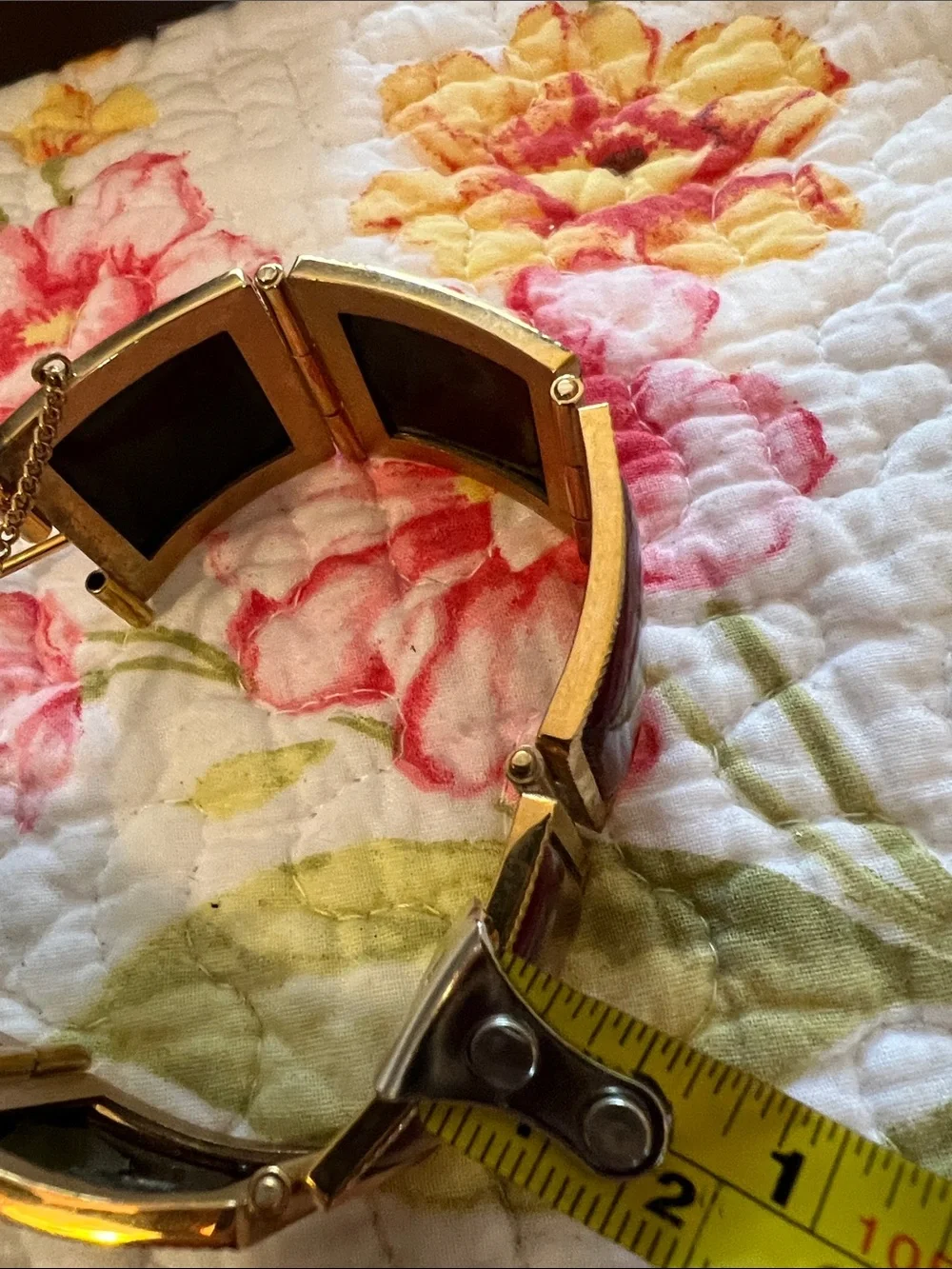 Jean Pétotouré Limoges French Enamel Bracelet and Matching Brooch Set